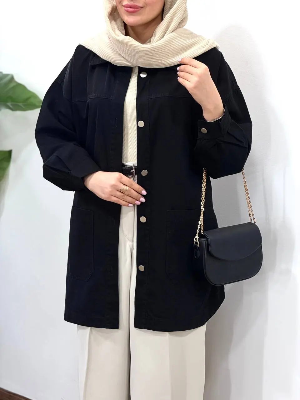 مانتو کتان کاغذی سلین